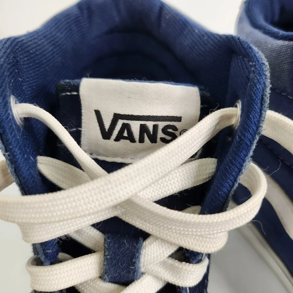 Vans Off The Wall Filmore Hi Top Sneakers Size M 7 W 8.5 Blue 721356 Shoes